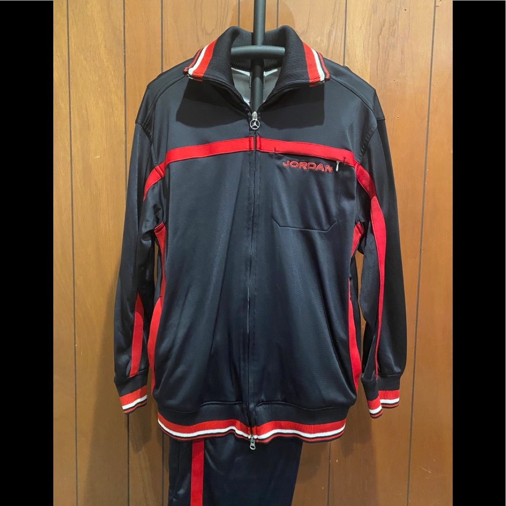 Jordan Vintage Jumpsuit Black/Red Size: L